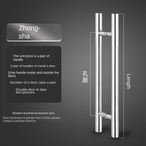 มือจับประตูกระจกบานเลื่อนทำจากไม้หนาทันสมัยหลอดจีนขายส่งสีดำกุหลาบทองสำหรับใช้ในห้องน้ำ - Product Image 6