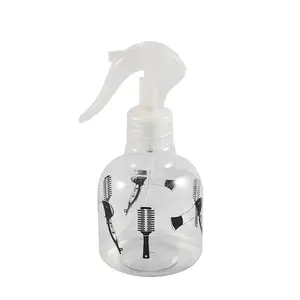 定制标志理发透明宠物塑料细雾触发喷雾器发廊喷水瓶护发化妆瓶