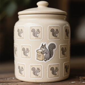 Small Business <b>Kitchen</b> Custom Logo Food Paper <b>Label</b> Box Seal Chicken Burger Restaurant PVC Cup Sticker - Product Image 4