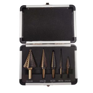 ชุดดอกสว่านเจาะรูแบบขั้นบันได HSS 5 ชิ้น รุ่นใหม่ ประสิทธิภาพสูง หัวหกเหลี่ยม สำหรับงานโลหะ-001 - Product Image 3