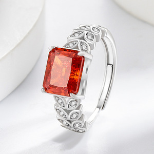 Anillo de diamante de alto contenido de carbono con corte de flor de hielo y gemas de colores brillantes, ideal como regalo de joyería de moda para mujeres - Product Image 6