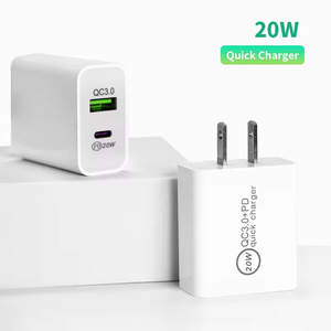 Cổng kép PD 20W Loại C QC 3.0 18W USB C + USB một bộ sạc di động cổng kép sạc nhanh Bộ chuyển đổi điện thoại nhanh Bộ sạc điện thoại - Product Image 4