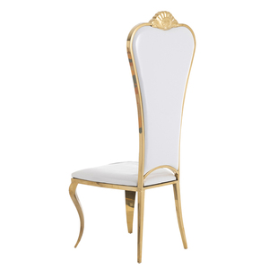 Offre Spéciale : Sièges et Dossiers de <span class=keywords><strong>Chaise</strong></span> de Banquet en PU Blanc avec Strass, Capitonnés et Sculptés, pour Banquets, Mariages, Hôtels - Product Image 5