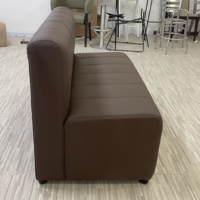 Canapé en cuir moderne de Foshan, sièges en banquette, mobilier commercial sur mesure pour restaurant et bar
