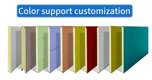 Ligne de production de panneaux sandwich en PU pour <span class=keywords><strong>structure</strong></span> en acier Maisons préfabriquées Villas Bâtiments avec composants de base de moteur à engrenages - Product Image 3