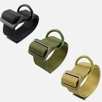 Sangle de tir et de chasse tactique en nylon imperméable, robuste, avec adaptateur de sangle d'épaule et anneau en D