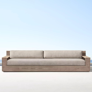 Luxury Hotel Outdoor Sofa <strong>Set</strong> Premium Teak Wood Waterproof Fabric Outdoor Furniture <strong>Set</strong> Garden <strong>Patio</strong> Outdoor Sofa <strong>Set</strong> - Product Image 6