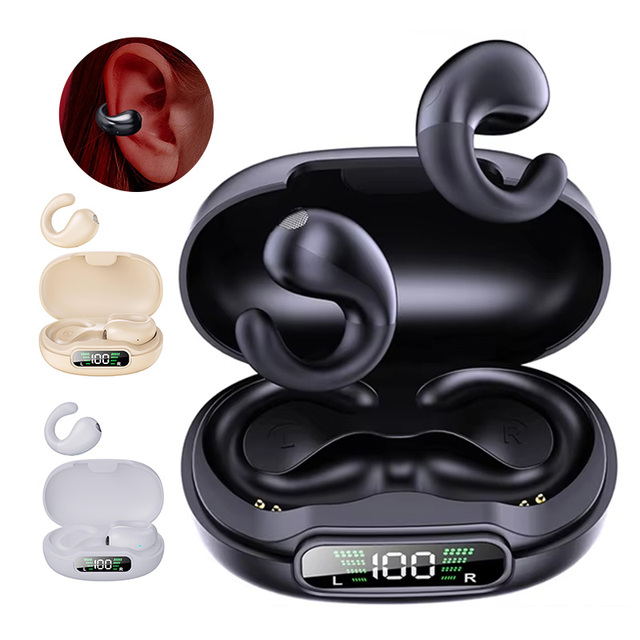 Wholesale Q92 Open Ear Clip Bluetooth Headphone with CE FCC UN38.3 Small Air Conduction Wireless OWS Earphones for Sport Fitness