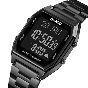 Montre <span class=keywords><strong>de</strong></span> prière musulmane Skmei 1763 Qibla pour homme, affichage <span class=keywords><strong>de</strong></span> l'heure et du jour, couleur or - Product Image 6