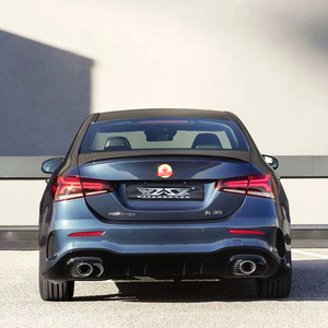 Diffuseur arrière avec embouts d'échappement pour <span class=keywords><strong>mercedes</strong></span>-benz <span class=keywords><strong>classe</strong></span> <span class=keywords><strong>A</strong></span> <span class=keywords><strong>W177</strong></span> A35 2013-2019 PP pare-chocs arrière diffuseur de lèvre accessoires automobiles - Product Image 5