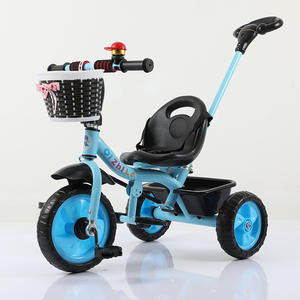 新品 プラスチック製 子供用三輪車 ペダルバイク ストローラー キッズ自転車 2歳～4歳向け - Product Image 3