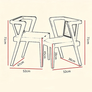 Juego de Mesa de Té de Madera Maciza que Ahorra Espacio con Sillas de Ratán, Mesa de <span class=keywords><strong>Comedor</strong></span> Plegable de 2 Plazas para Balcón Pequeño <span class=keywords><strong>y</strong></span> <span class=keywords><strong>Sala</strong></span> de Estar - Product Image 5