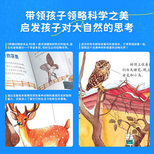 [Édition en couleur] Illustrations originales dessinées à la main L'Encyclopédie des animaux de Little Newton pour les enfants de 3 à 6 ans Première-Tringième année - Product Image 3