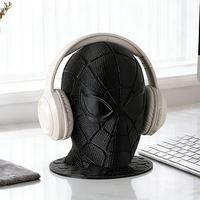 Support pour écouteurs en résine Spider-Man noir, nouveau, élégant et cool, décoration créative pour la maison, vente chaude