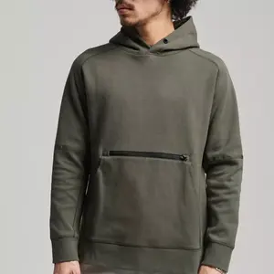 hooded pullover premium quality heavyweight tech fleece organic cotton zipper front hoodie for men