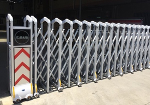 Tự động trượt & có thể thu vào Hợp kim nhôm cổng hiện đại Thiết kế công nghiệp cho thương mại sử dụng phong cách mới accordion cửa - Product Image 2