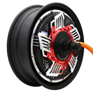 มอเตอร์ไร้แปรงถ่าน DKYS 72V 12'50H6000W เหมาะสำหรับมอเตอร์รถจักรยานยนต์ประหยัดพลังงาน สีแดง 12'50H6000W มอเตอร์แม่เหล็ก 1 - Product Image 1