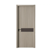 Portes en Bois de Bonne Qualité Style Moderne, Portes Intérieures Principales WPC Massives avec Cadre pour Chambre