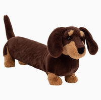 Peluche super douce en forme de chien saucisse, coussin de sommeil, poupée en peluche, cadeau d'anniversaire unisexe