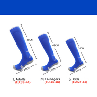 Chaussettes de compression rembourrées en tissu éponge de haute qualité, différentes tailles, pour athlètes de football, professionnels, hauteur genou
