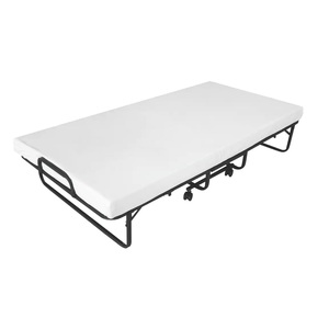 Marco de cama plegable de tamaño doble individual de diseño moderno cama plegable cama de metal con colchón para dormitorio de hospital de hotel - Product Image 4