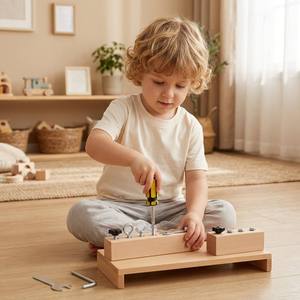 Gioco Educativo Montessori di Abbinamento Attività Fai-da-te in Legno con Viti e Bulloni per Bambini e Bambine - Product Image 2
