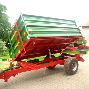 Remolque Agrícola Hidráulico de Volteo con Estructura Roja para Tractor, Ecológico y Limpio - Product Image 1