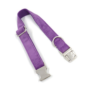 Heyri-Correa de terciopelo para perros, collar de entrenamiento para cachorros, color púrpura suave, mejor precio, alta gama - Product Image 3