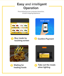 TCN Combo pre-bữa ăn mì Ống thực phẩm nóng máy bán hàng tự động cửa hàng bán lẻ tự động cho Đức với giấy chứng nhận CE - Product Image 5