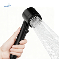 Robinets de salle de bain multifonctionnels plaqués haute pression 3 Modes Pomme de douche 3 en 1 avec poche pour utilisation dans les toilettes de cuisine