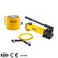 Vérin hydraulique industriel à simple effet 10T robuste avec course de 38 mm et kit de pompe manuelle