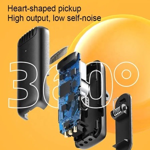 Clavax J11 J13 Micrófono de solapa Lavalier inalámbrico Micrófono con clip para <span class=keywords><strong>Android</strong></span> Apple Live Stream Vlog con estuche de carga - Product Image 6