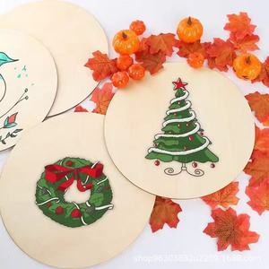 Etiquetas de madera para decoración navideña, redondas, de color madera natural, para manualidades pintadas a mano, proyectos de arte para niños. - Product Image 4