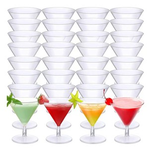 Bicchierini Monouso in Plastica Trasparente da 80ml 2oz per Dessert, Martini, Cocktail, Parfait, Vino e Shot - Product Image 6