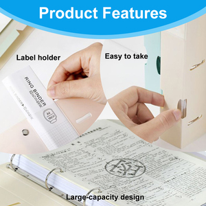 Đa-màu Văn Phòng TrườNg tài liệu tập tin biểu tượng tùy chỉnh PP Hội Đồng Quản trị bọt bìa cứng A4 <span class=keywords><strong>A5</strong></span> Nhẫn Clip chất kết dính thư mục - Product Image 3