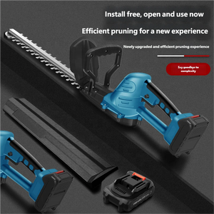 <span class=keywords><strong>Taille</strong></span>-haie électrique sans balais bleu, portatif, pour jardinage et aménagement paysager à petite échelle - Product Image 3