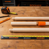 Perche d'extension connectable en bois de peuplier pour rouleau à peinture, idéale pour le bricolage