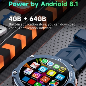 Chất Lượng Cao Cho Lokmat Appllp6 Pro 1.54-Inch 4G + 64G Android 8.1 Dual-Máy Ảnh 4G Wifi Thông Minh Đồng Hồ Thể Thao Smartwatch Với Thẻ <span class=keywords><strong>Sim</strong></span> - Product Image 6