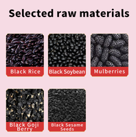 Thé Herbal Naturel 5 en 1 pour Soins Capillaires du Marché Africain : Riz Noir, Sésame Noir, Mûre – Nourrissant pour le Cuir Chevelu et Bien-être