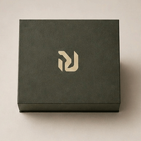 Boîte cadeau magnétique en kraft personnalisée CRD pour boulangerie, boîte en papier rigide écologique avec rabat magnétique pour l'emballage des biscuits