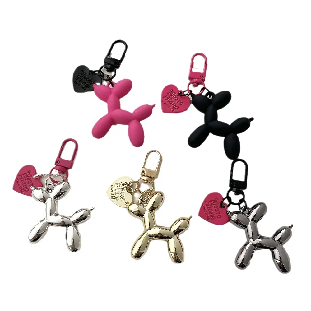 Lovely dog design charms for keychain Hot sell balloon dog keychain New arrive bag charms luxury