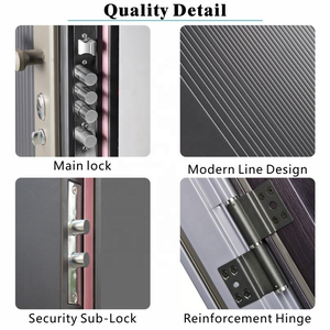 Zs Tùy Chỉnh Biệt Thự Sang Trọng Bên Ngoài Phía Trước Nhập Cửa Hiện Đại Chống Trộm An Ninh Nhôm Thép Cho Nhà Ở Cho Phòng Ngủ Ngoài Trời - Product Image 6