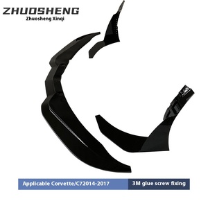 Kit de alerón delantero C7 Modificado Zr1 ABS con patrón de carbono negro brillante para posición trasera ZSXQ006. Kit de Parachoques para Auto Nuevo C7 - Product Image 5