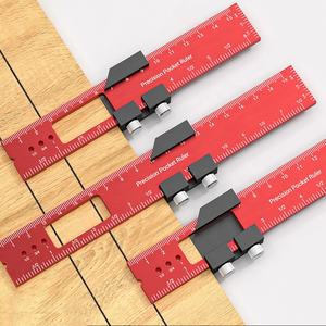 Règle de marquage de menuisier en alliage d'aluminium Règle d'angle 16/20/30cm Outil de mesure DIY - Product Image 2