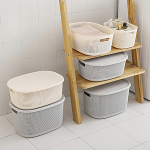 Plastic bathroom other storage baskets waterproof clothes storage boxes laundry storage