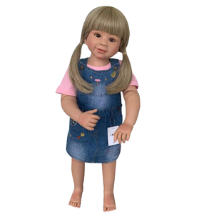 Muñeca <span class=keywords><strong>Reborn</strong></span> NPK de 87 cm, Articulada, Tamaño Real de Niño Pequeño, Modelo <span class=keywords><strong>Bebe</strong></span>, Muñeca Grande - Product Image 1