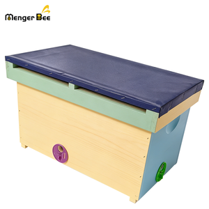 Nuevo Núcleo de Acoplamiento Multi-Compartimento para Abejas Reina 51*29*26cm, Colmena de Madera para Apicultura con Cubierta de Malla y 3 Divisores - Product Image 6