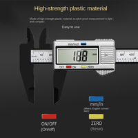 150mm 6 Inch LCD Digital Electronic Plastic Precision Professional Vernier Caliper Gauge Micrometer Measuring Tool