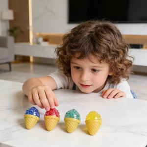 Nuevo Juguete Sensorial Antiestrés con Forma de Helado Colorido Nee-Doh, Cono de Helado, para Aliviar la Ansiedad y Mejorar la Concentración en Adultos, 2026 Squishy - Product Image 2