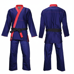 Mejor Venta de alta calidad azul BJJ uniforme para adultos impresión personalizada y servicio OEM precio bajo MMA desgaste de artes marciales - Product Image 1